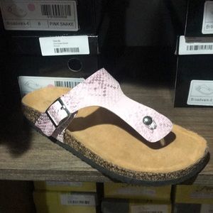 Pink snake sandal